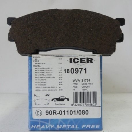 Icer Колодки гальмівні дискові IC180971 (Mazda)