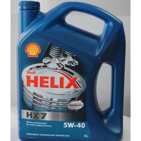 Shell Масло моторное синтетическое Helix Plus Extra 5W-40/4л
