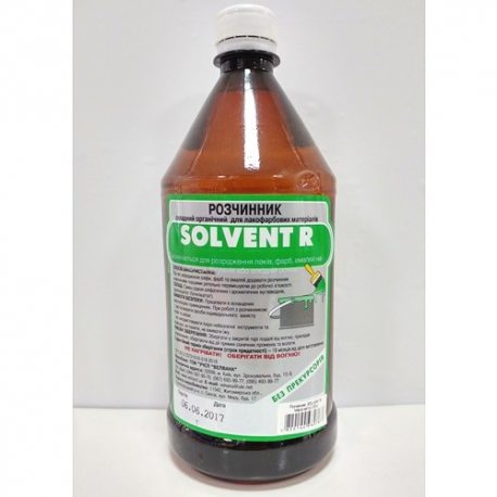 Растворитель сложный для л/к матер VELVANA, "SOLVENT R", фас